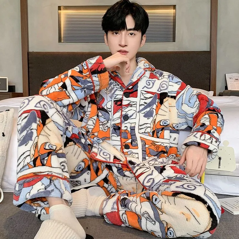Qiao Ni Tong Pajama Set Men's Image Color-2