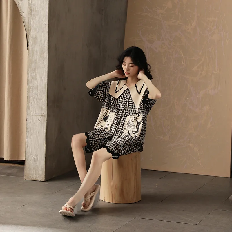 Qiao Ni Tong Pajama Set Women's Image Color-3