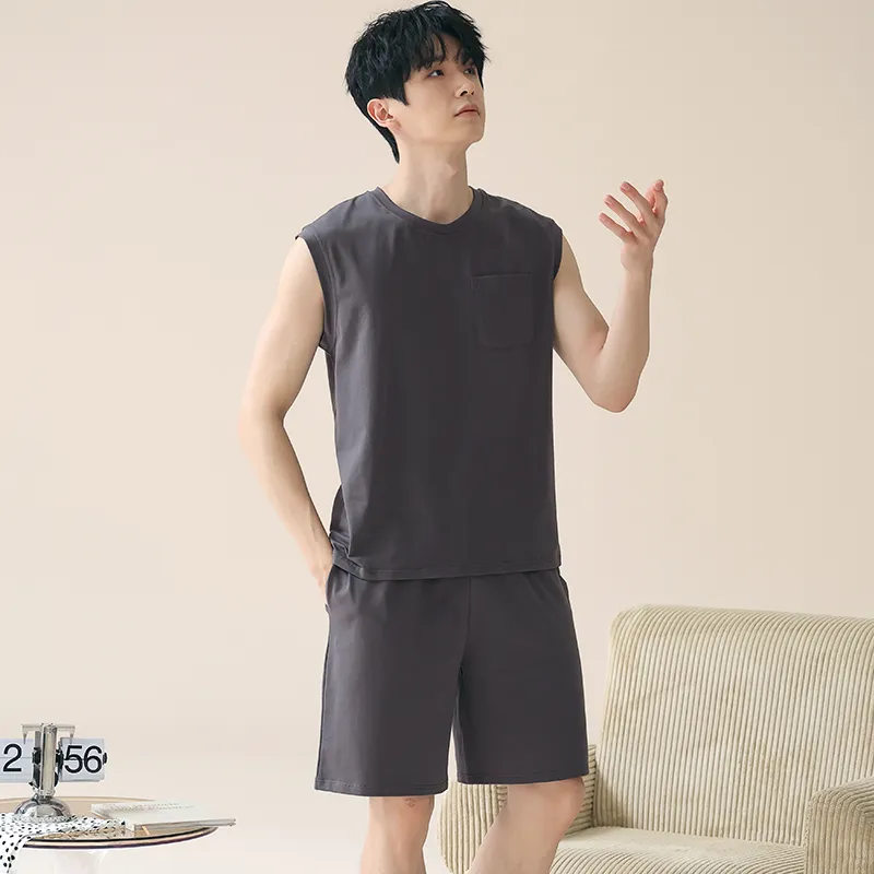 Qiao Ni Tong Pajama Set Men's Image Color-6