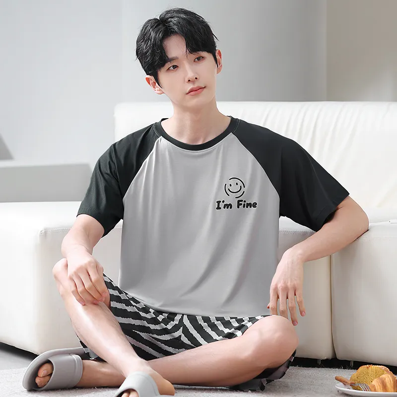 Qiao Ni Tong Pajama Set Men's Image Color-1