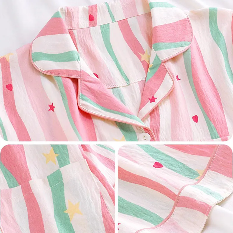Qiao Ni Tong Pajama Set Women's Dopamine Dressing-6