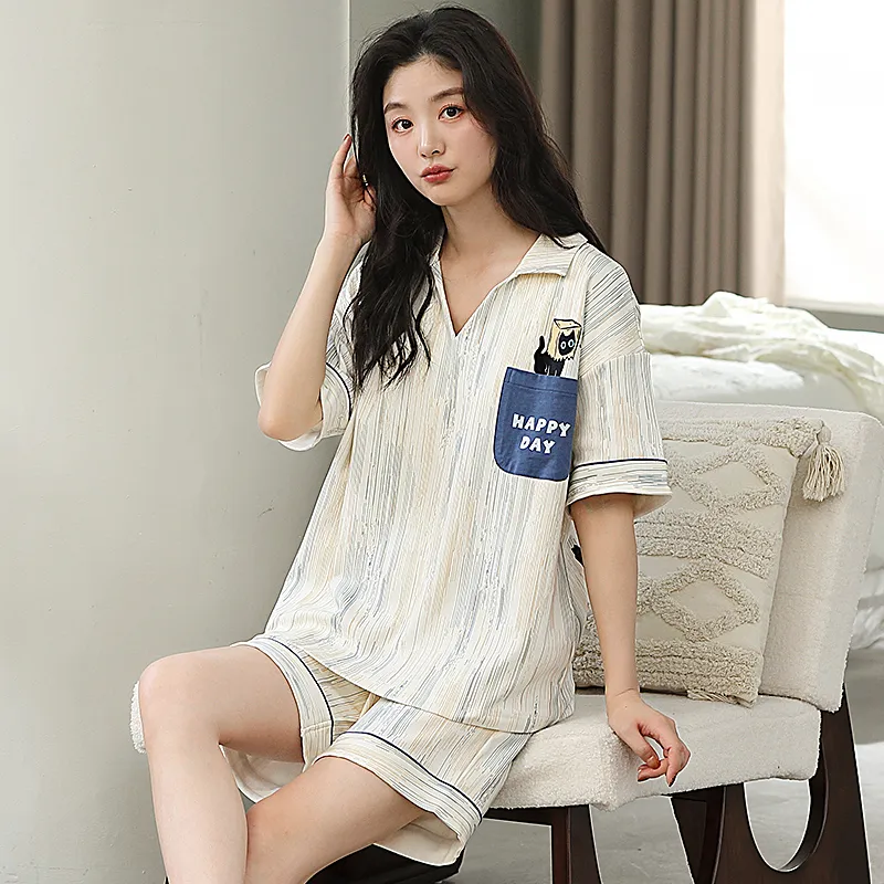 Qiao Ni Tong Pajama Set Women's Image Color-3