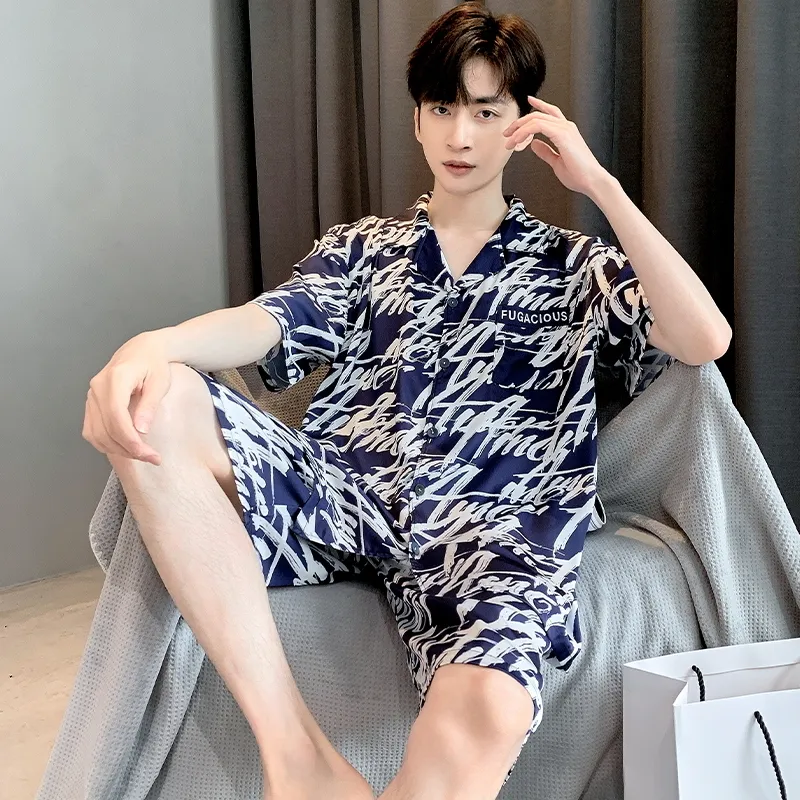 Qiao Ni Tong Pajama Set Men's Image Color-1