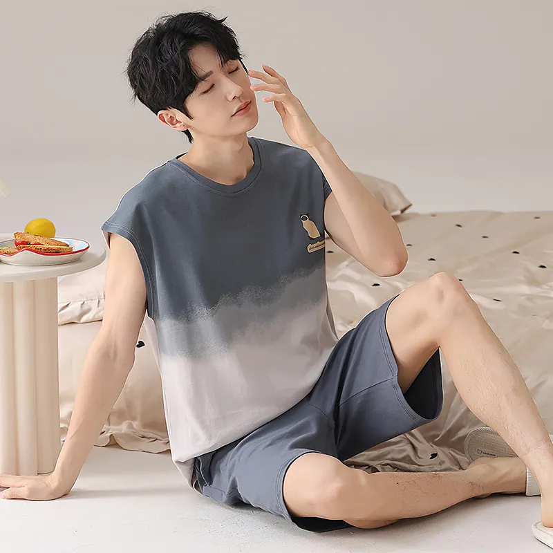 Qiao Ni Tong Pajama Set Men's Image Color-4