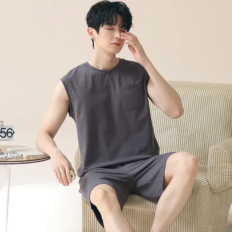 Qiao Ni Tong Pajama Set Men's Image Color-2