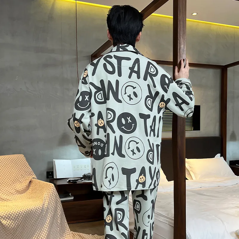 Qiao Ni Tong Pajama Set Men's Image Color-1