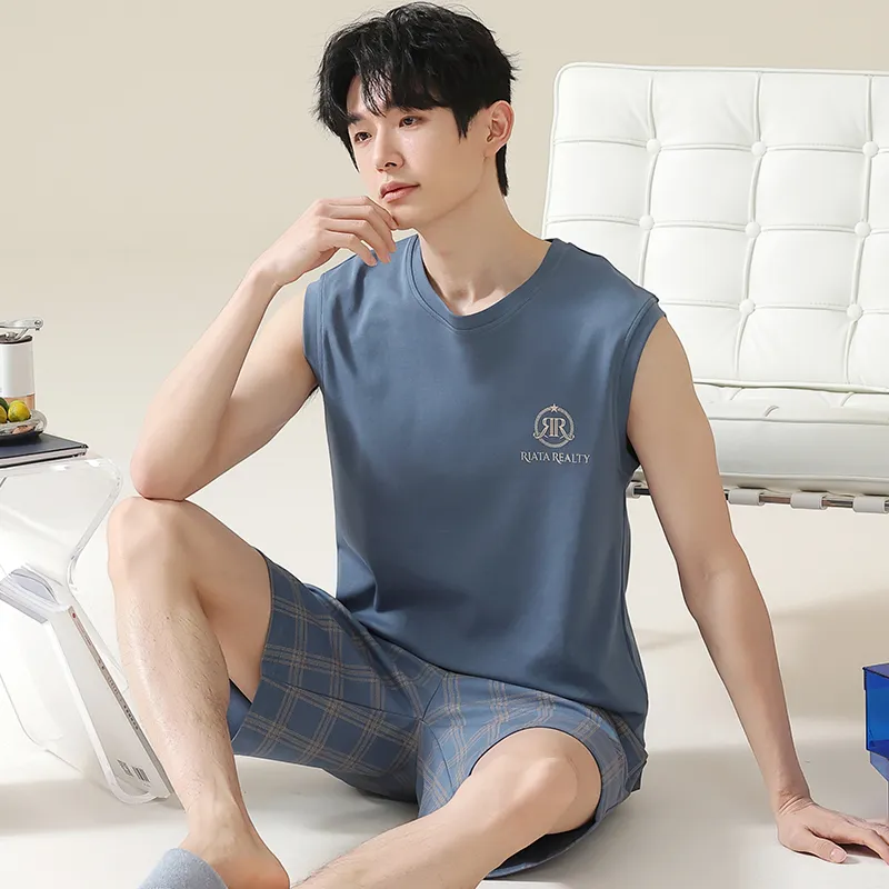Qiao Ni Tong Pajama Set Men's Image Color-1