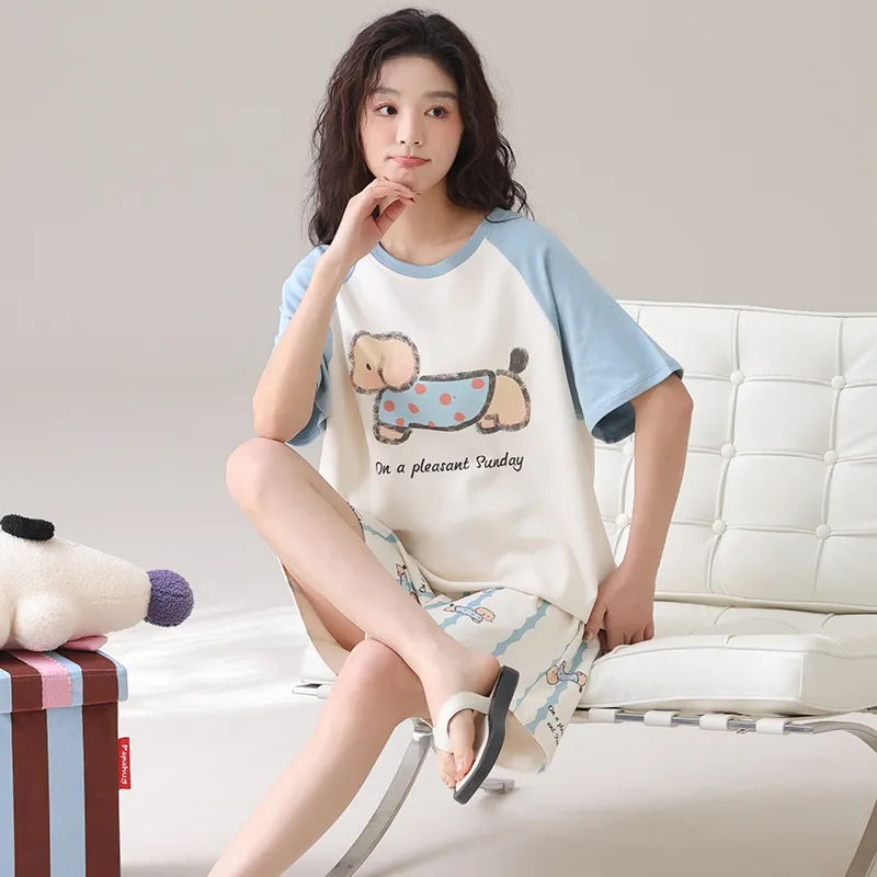 Qiao Ni Tong Pajama Set Women's Image Color-3