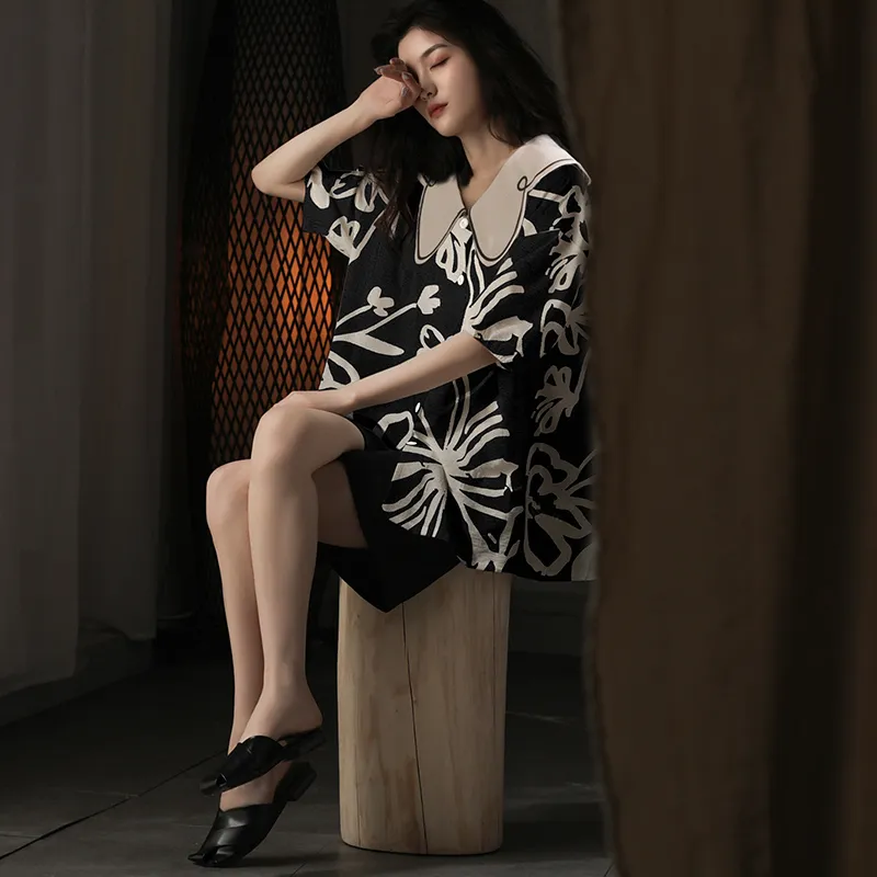 Qiao Ni Tong Pajama Set Women's Image Color-2