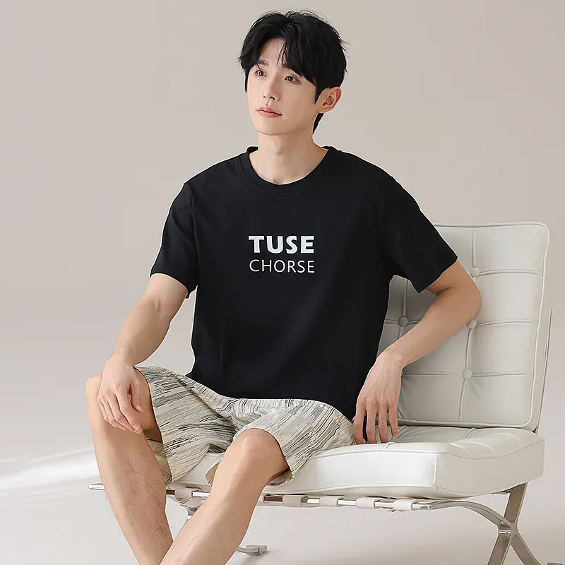 Qiao Ni Tong Pajama Set Men's Image Color-3