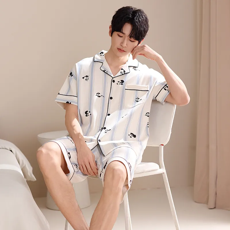 Qiao Ni Tong Pajama Set Men's Image Color-4