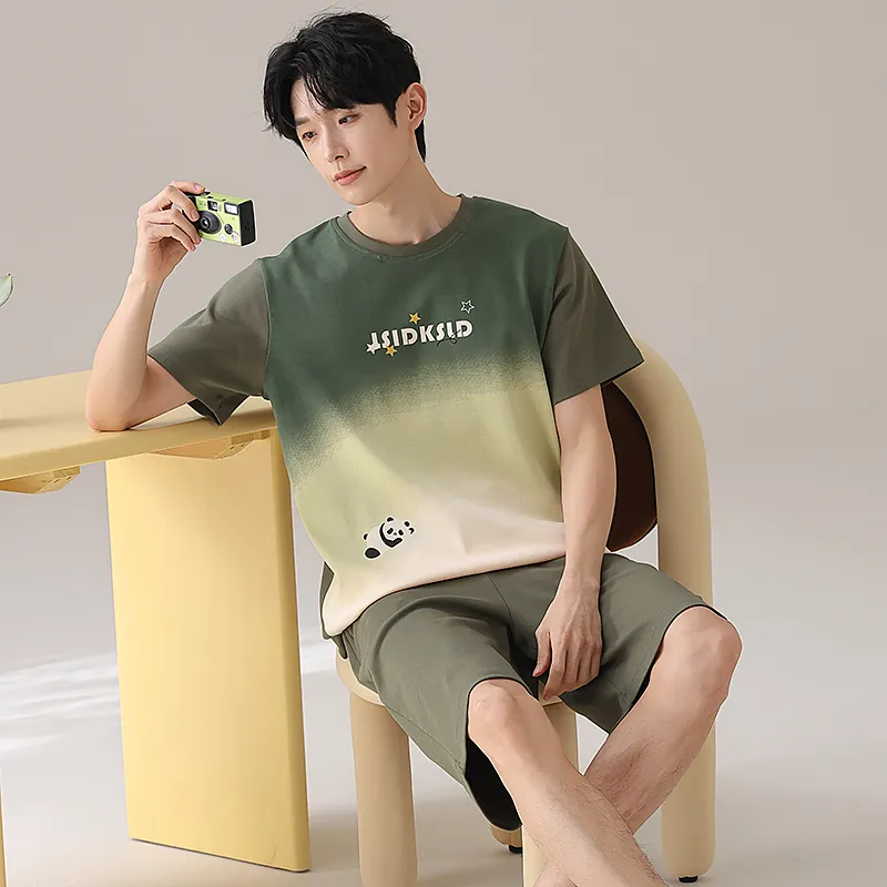 Qiao Ni Tong Pajama Set Men's Image Color-3