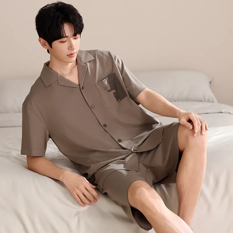 Qiao Ni Tong Pajama Set Men's Image Color-3