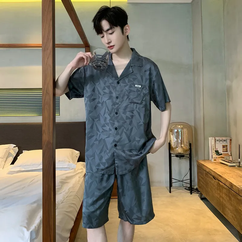 Qiao Ni Tong Pajama Set Men's Image Color-4