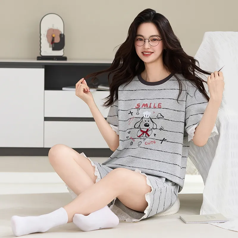 Qiao Ni Tong Pajama Set Women's Image Color-1