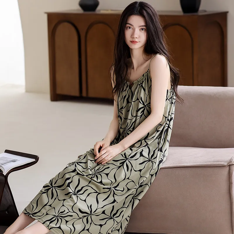 Qiao Ni Tong Women's Nightgowns-5