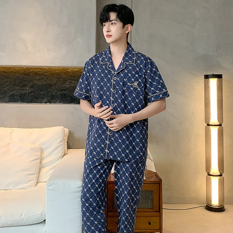 Qiao Ni Tong Pajama Set Men's Image Color-4