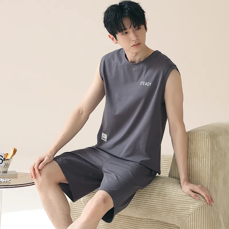 Qiao Ni Tong Pajama Set Men's Image Color-3