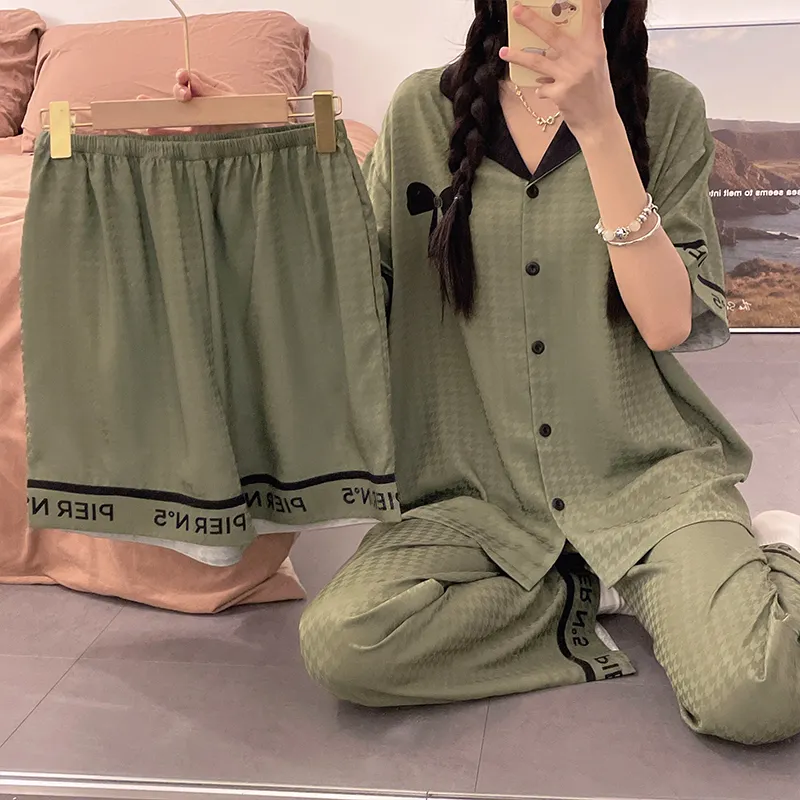 Qiao Ni Tong Pajama Set Women's Image Color-2