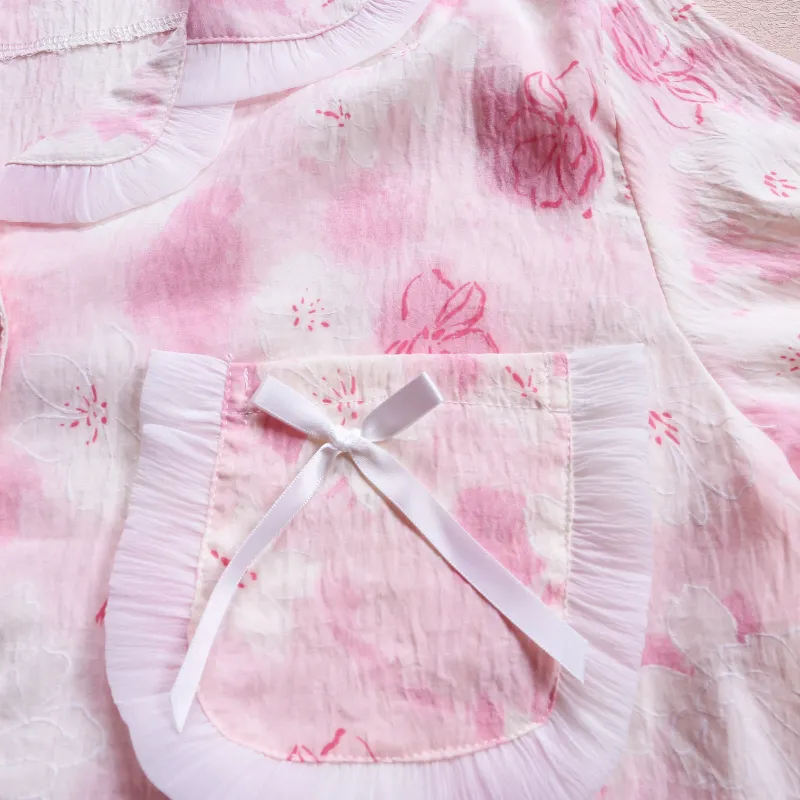 Qiao Ni Tong Pajama Set Women's Pink-2