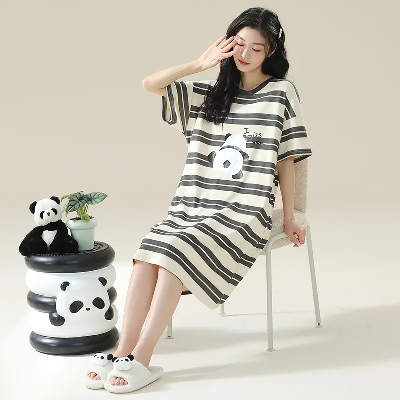 Qiao Ni Tong Women's Nightgowns-4