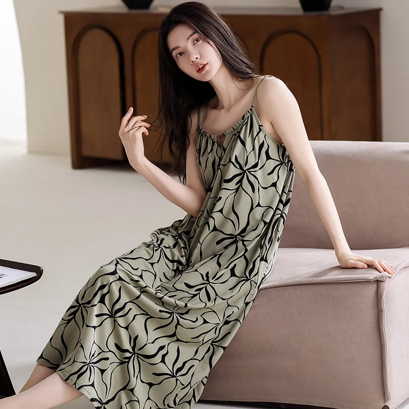 Qiao Ni Tong Women's Nightgowns-4