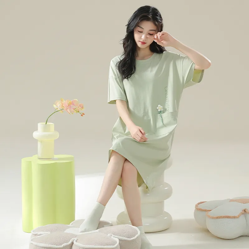 Qiao Ni Tong Women's Nightgowns-5