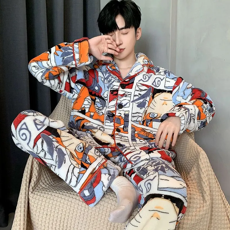 Qiao Ni Tong Pajama Set Men's Image Color-1