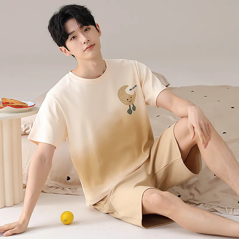 Qiao Ni Tong Pajama Set Men's Image Color-4
