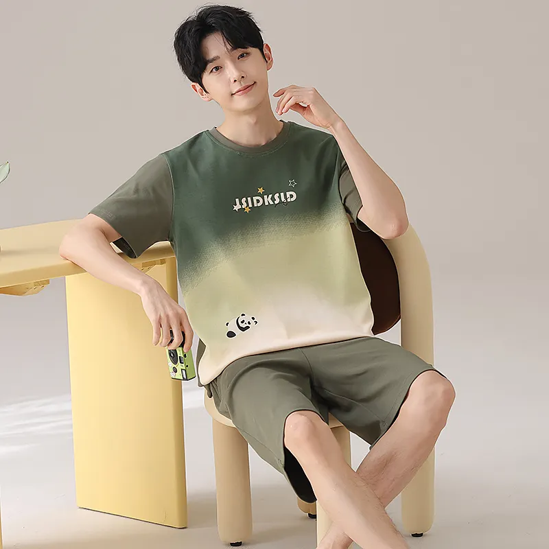 Qiao Ni Tong Pajama Set Men's Image Color-4