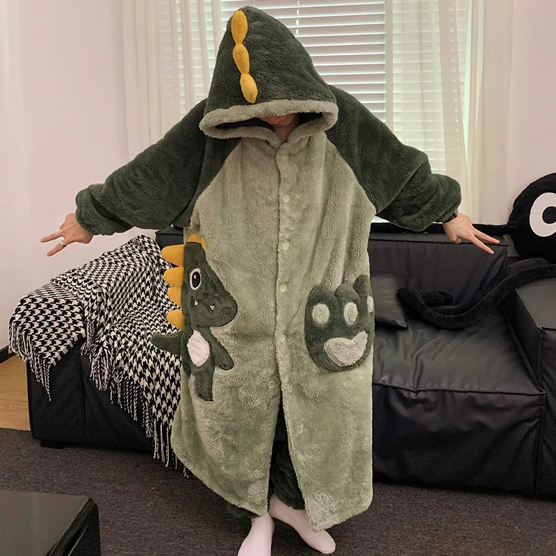 Qiao Ni Tong Pajama Set Men's Green-2