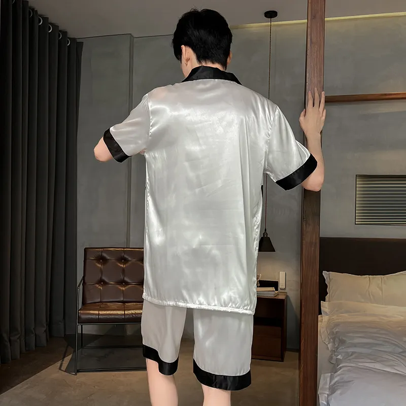 Qiao Ni Tong Pajama Set Men's Black-33