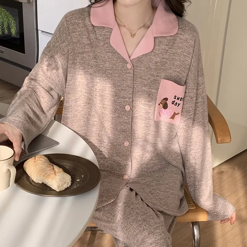 Qiao Ni Tong Pajama Set Women's Image Color-4