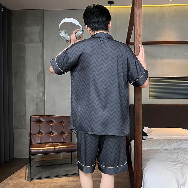 Qiao Ni Tong Pajama Set Men's Image Color-5