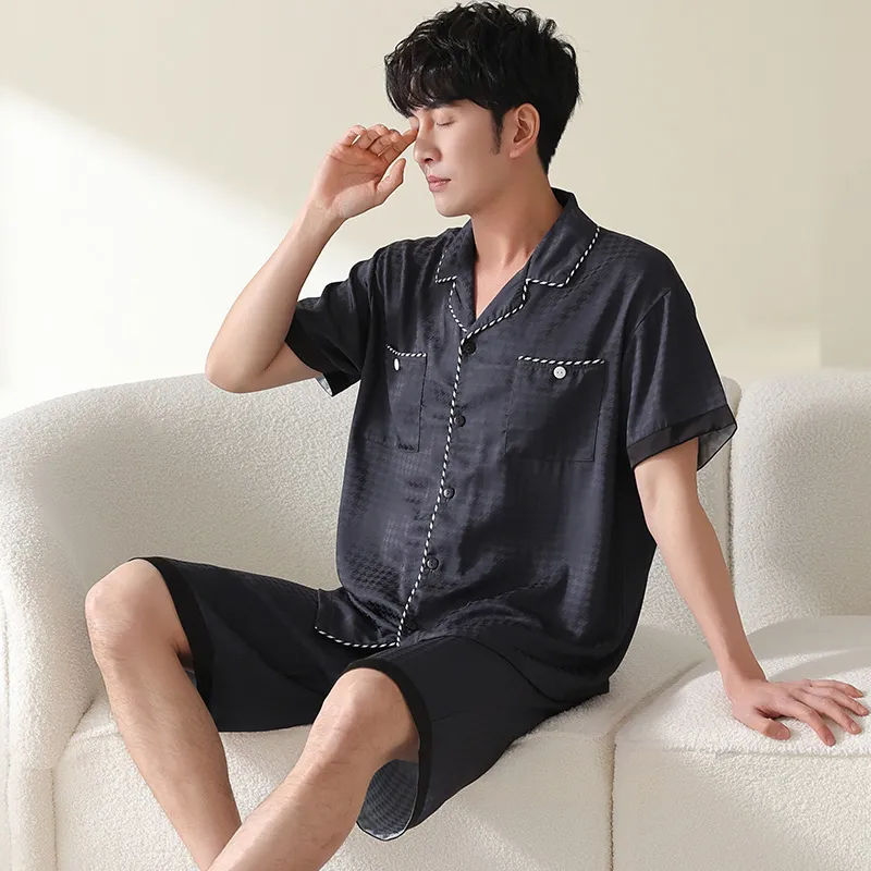 Qiao Ni Tong Pajama Set Men's Image Color-3