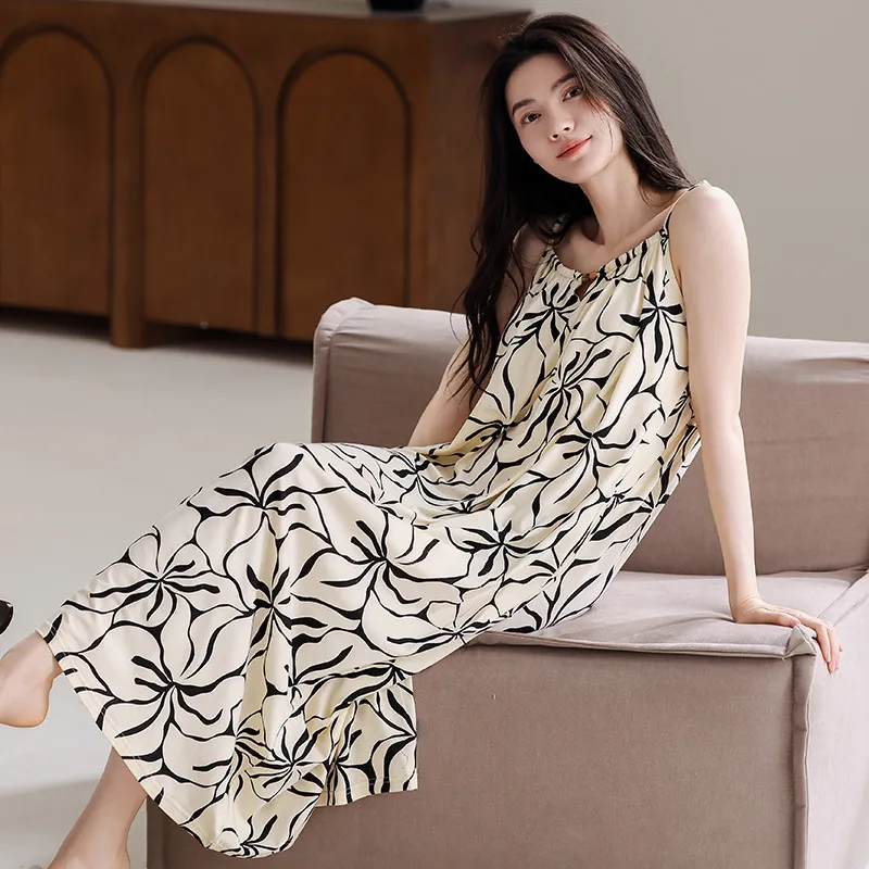 Qiao Ni Tong Women's Nightgowns-3