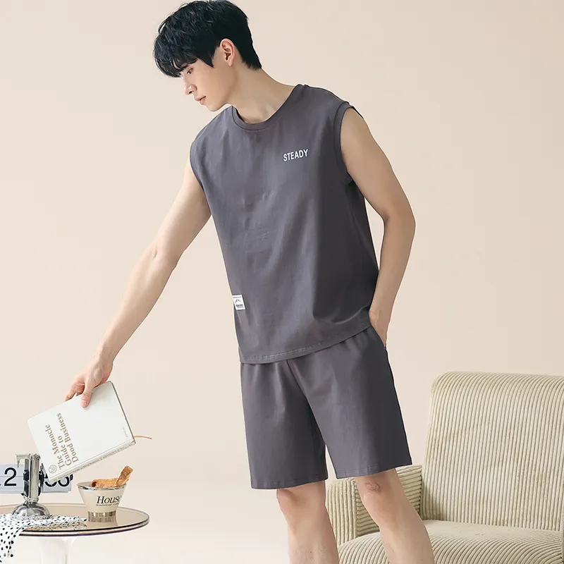 Qiao Ni Tong Pajama Set Men's Image Color-6
