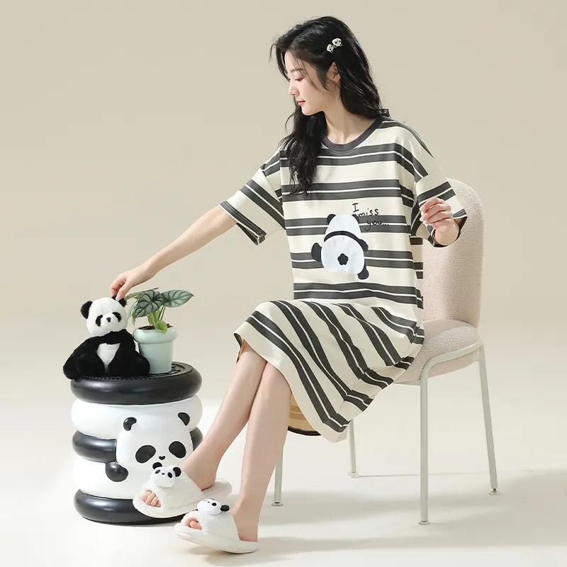 Qiao Ni Tong Women's Nightgowns-3