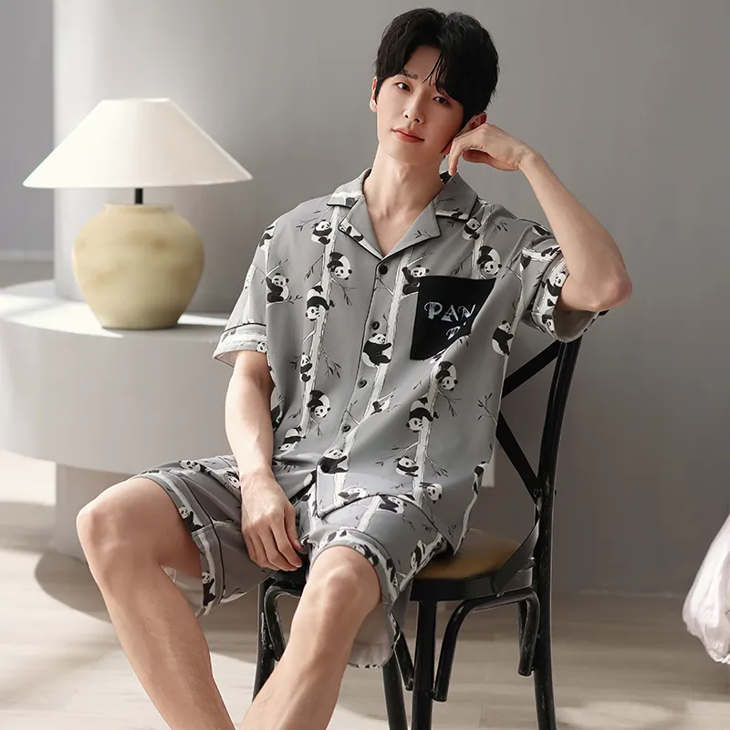 Qiao Ni Tong Pajama Set Men's Image Color-4