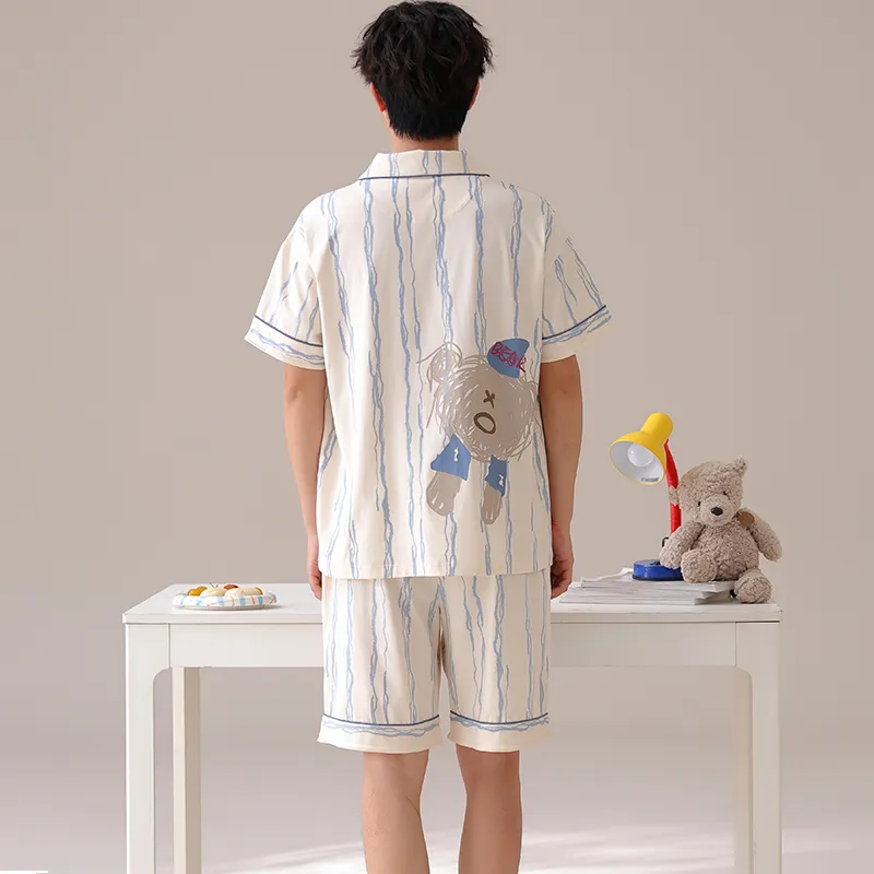 Qiao Ni Tong Pajama Set Men's Image Color-6