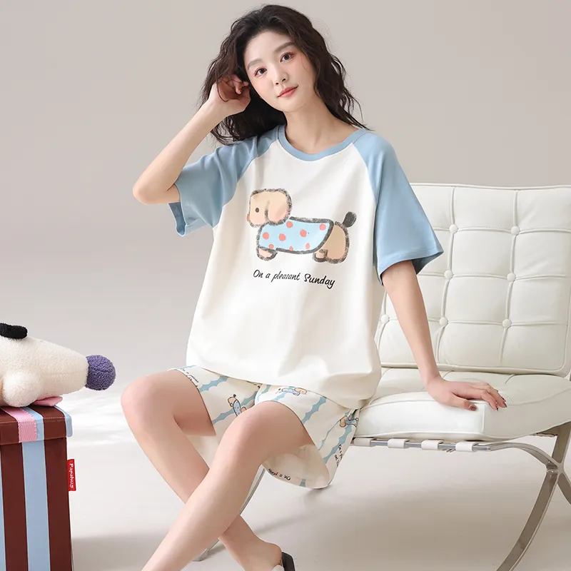 Qiao Ni Tong Pajama Set Women's Image Color-1