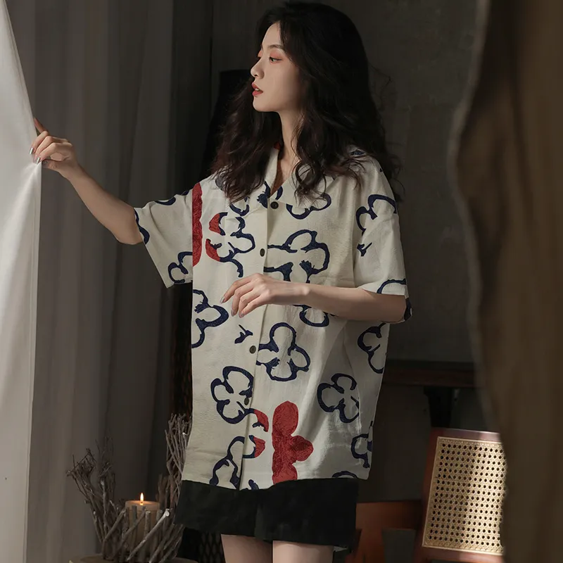 Qiao Ni Tong Pajama Set Women's Image Color-3