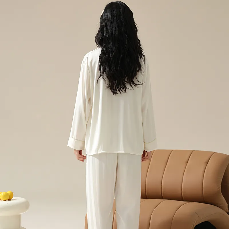 Qiao Ni Tong Pajama Set Women's White-1