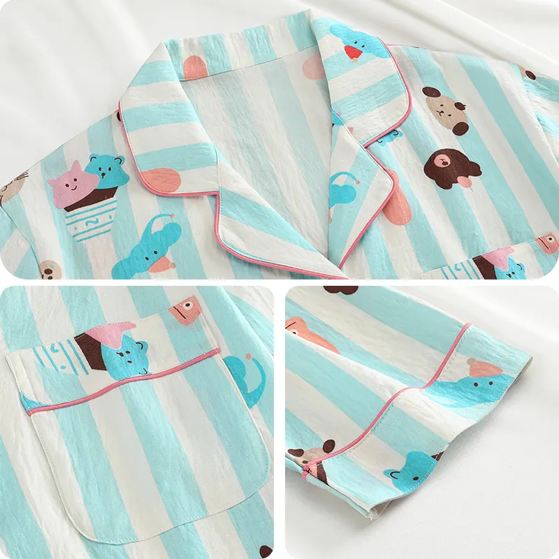 Qiao Ni Tong Pajama Set Women's Image Color-20