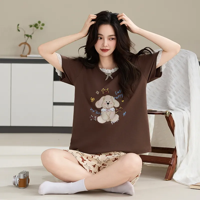 Qiao Ni Tong Pajama Set Women's Image Color-5