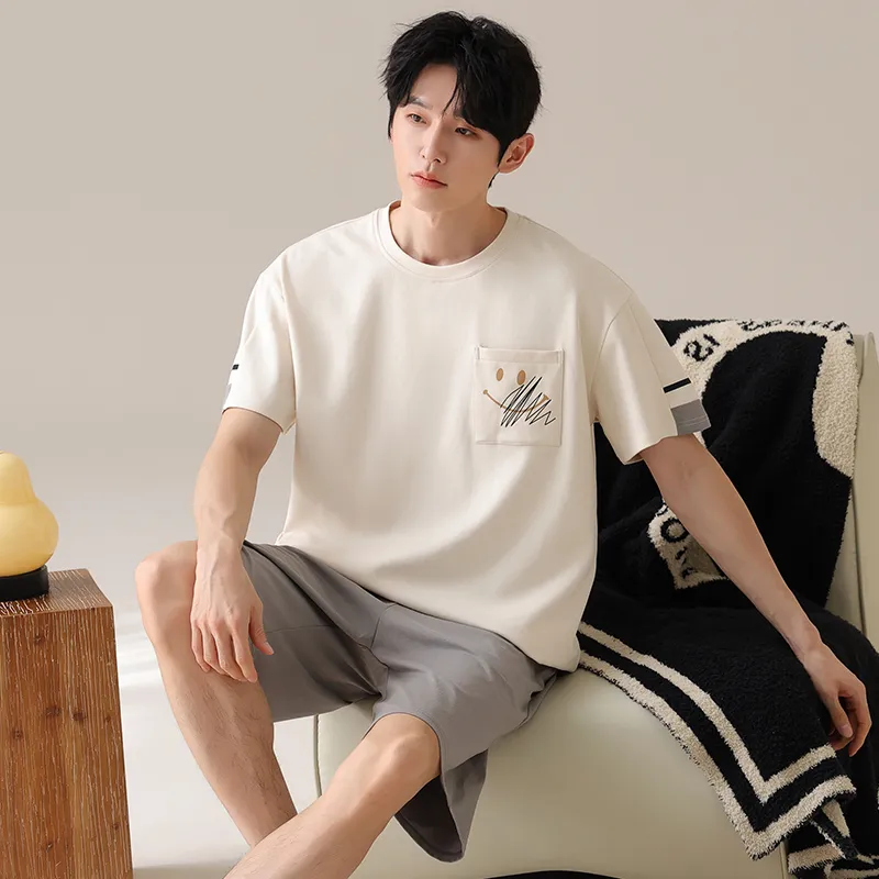 Qiao Ni Tong Pajama Set Men's Image Color-1