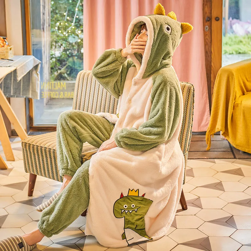 Qiao Ni Tong Pajama Set Men's Grass Green-2