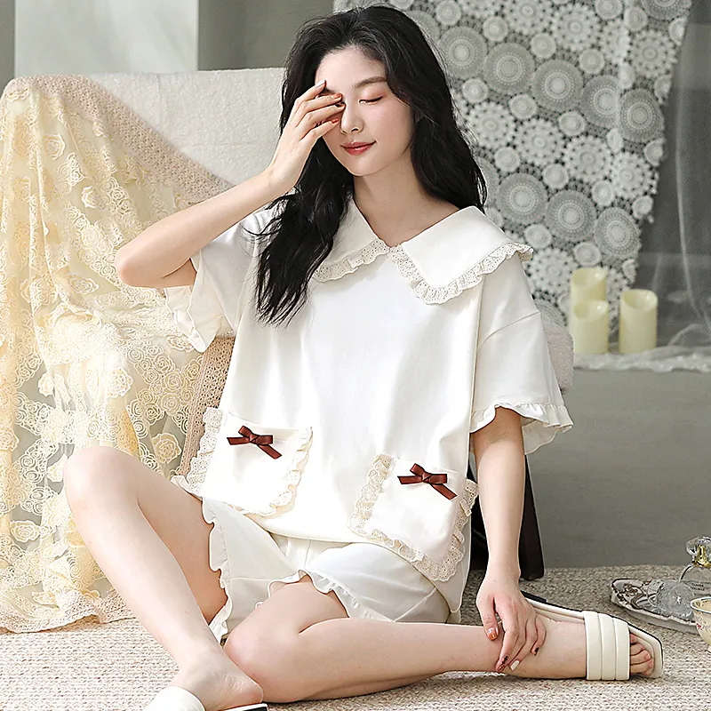 Qiao Ni Tong Pajama Set Women's Image Color-5