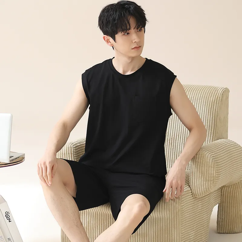 Qiao Ni Tong Pajama Set Men's Image Color-2