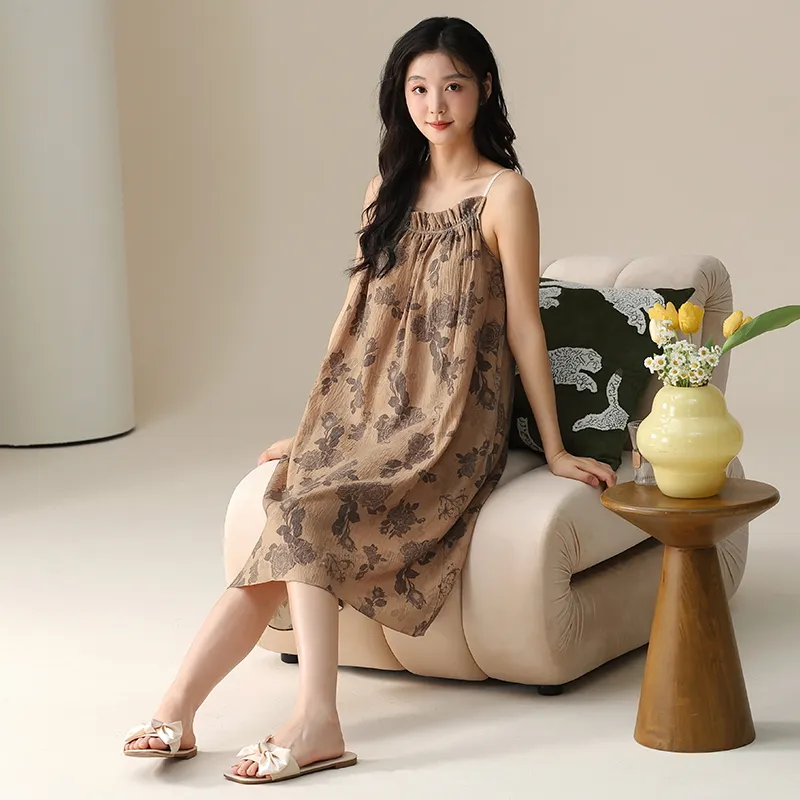 Qiao Ni Tong Women's Nightgowns-3